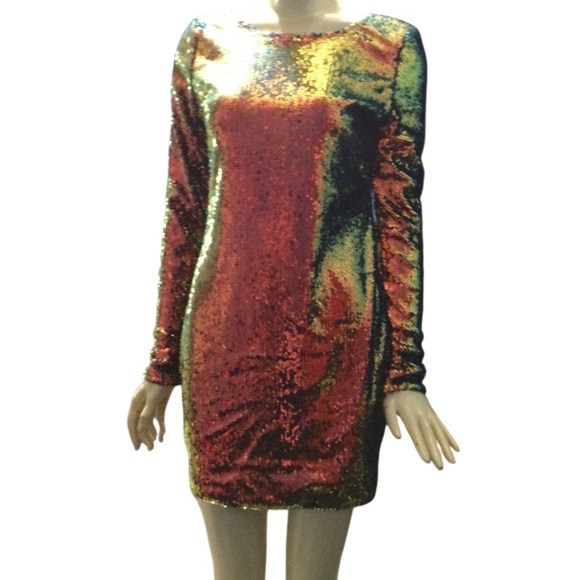 Motel Sequin Party Dress - Picture 2 of 6